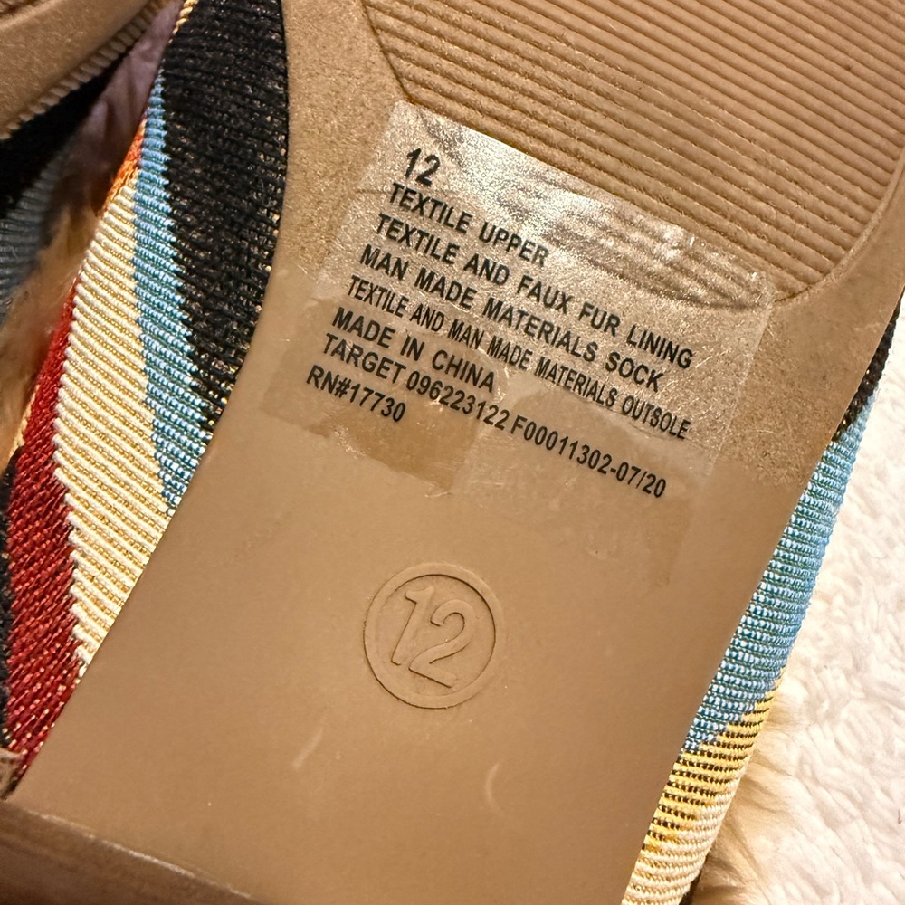 New!!! Universal Thread Chevron Mules With Faux F… - image 3